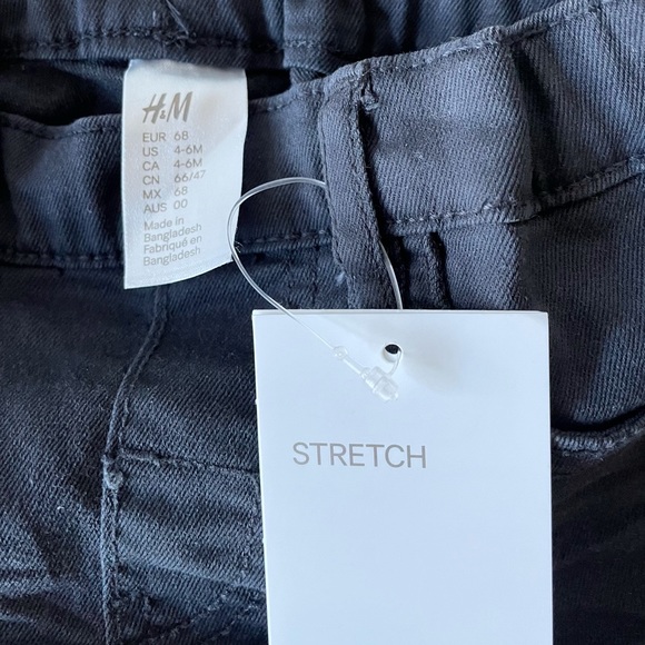 H&M | Charcoal Grey Pull-on Stretch Pants | 4-6 months - Picture 5 of 5